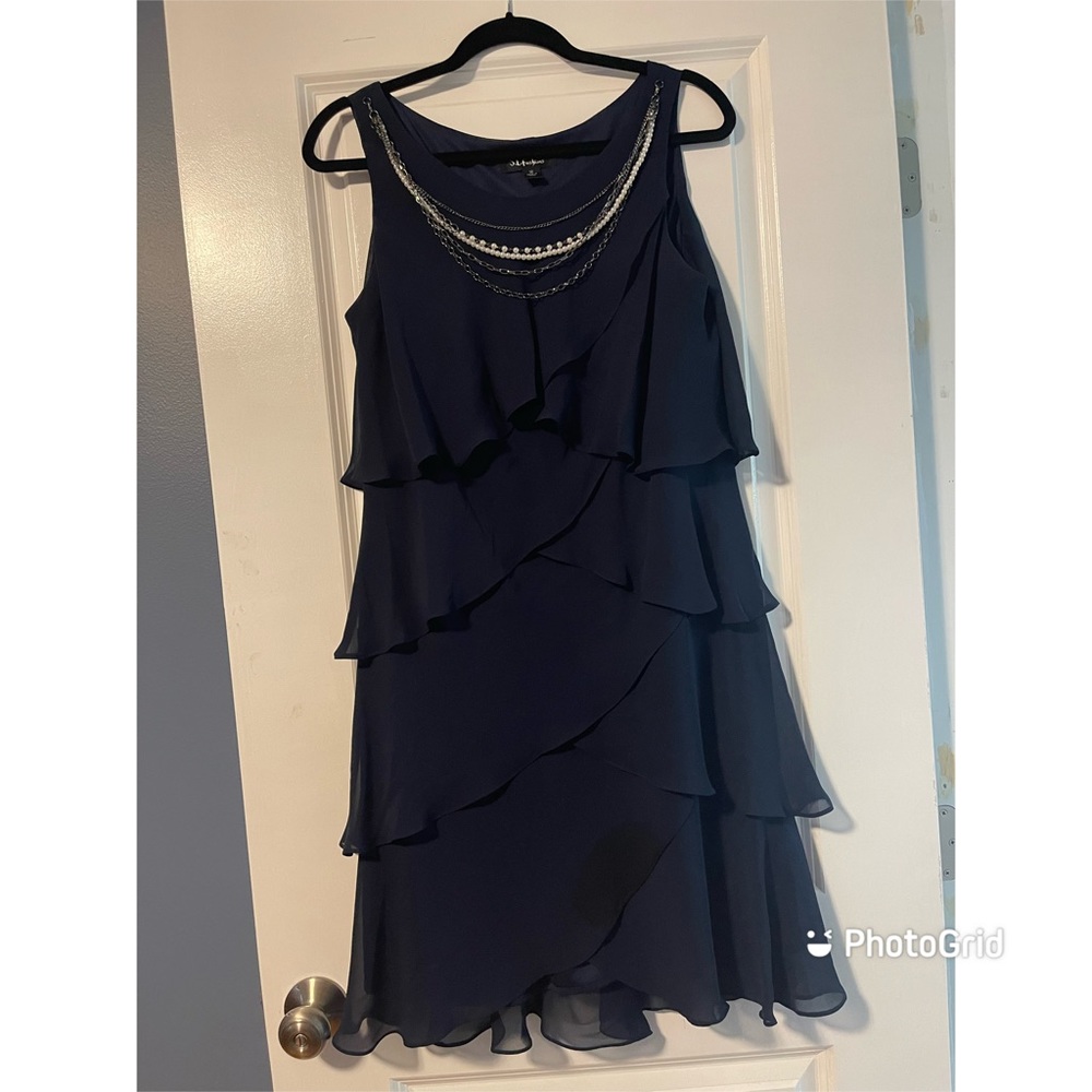 SL Fashions Navy Special Occasion Dress